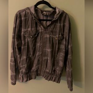Maurices lightweight camo hooded jacket